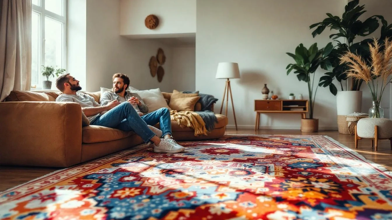 Bunte Teppiche: Wie lebendige Muster Ihr Wohnzimmer in ein einzigartiges Kunstwerk verwandeln
