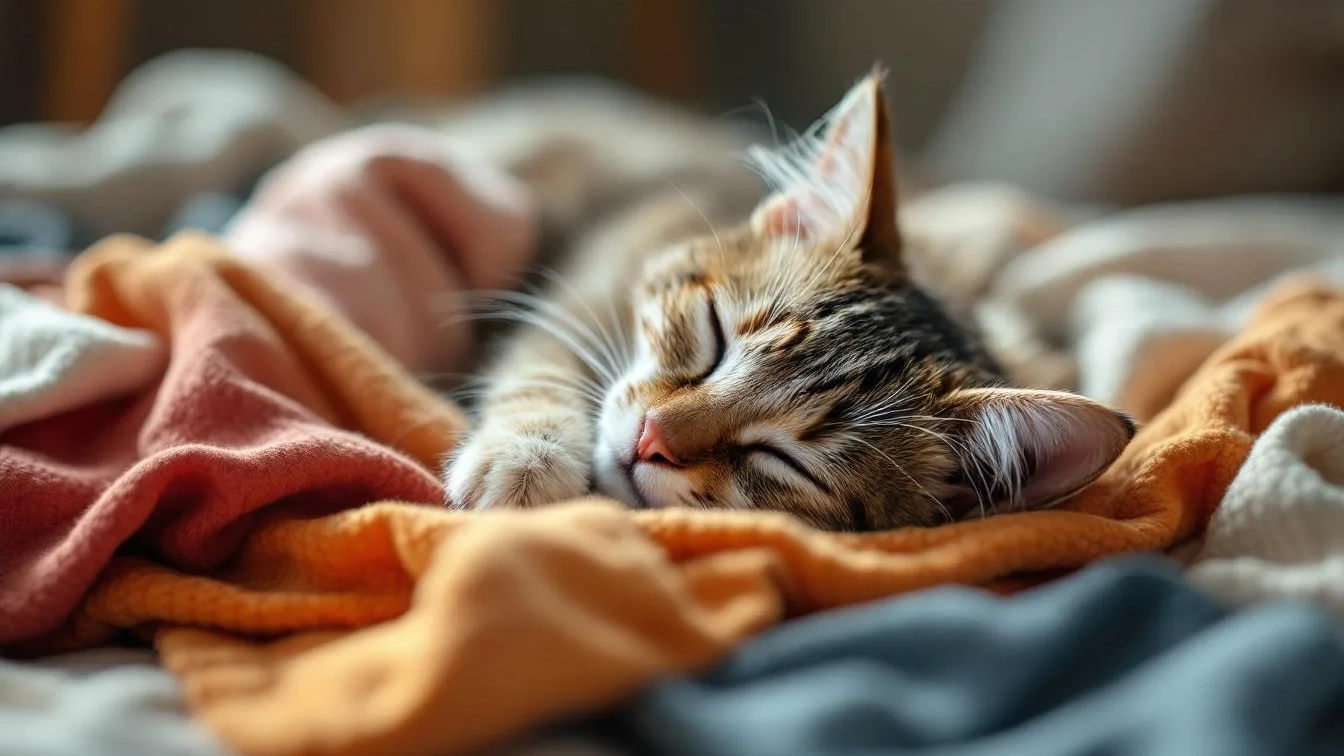 Die Nestbau-Instinkte Ihrer Katze: Warum sie plötzlich nur noch auf Ihrer getragenen Kleidung schläft