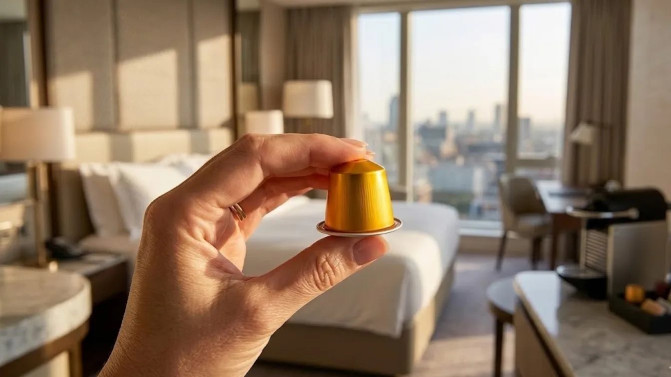 Die Kaffeekapsel im Abfluss: Warum schlaue Hotelgäste diesen Trick bei jedem Check-in nutzen