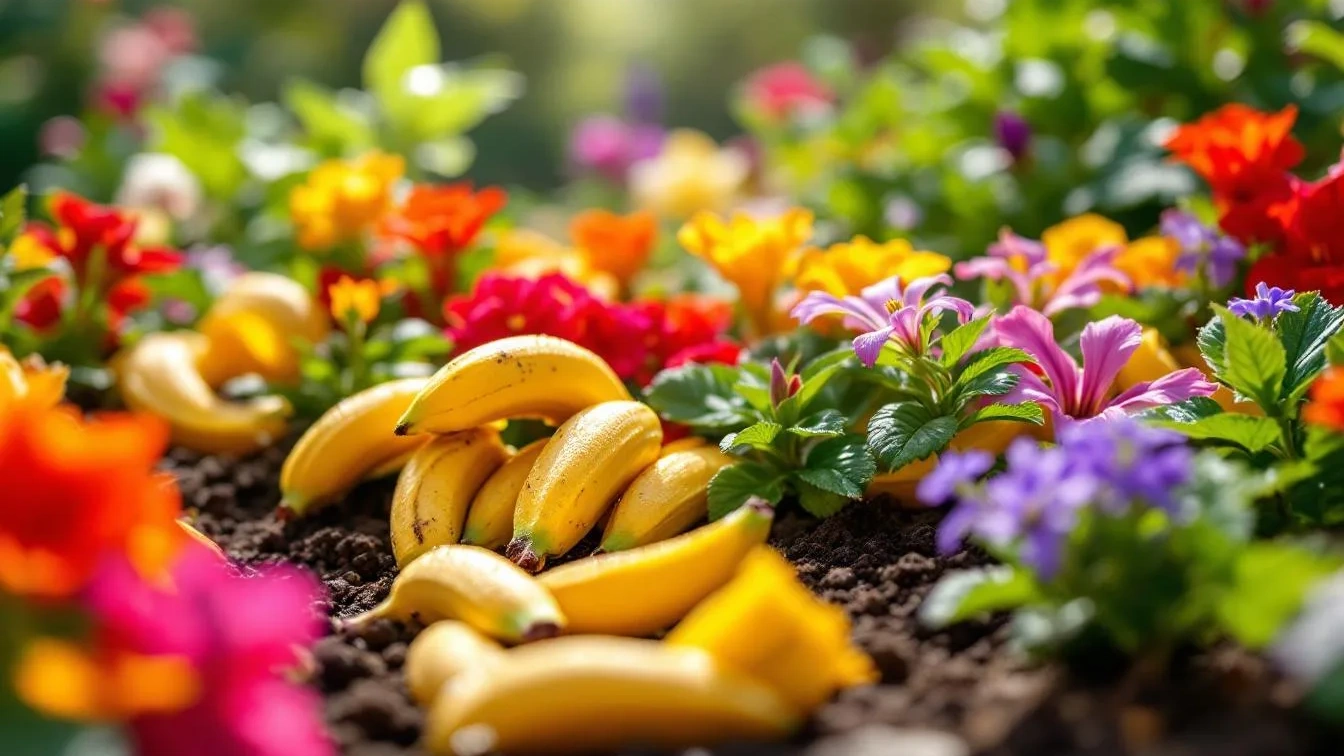 Nicht wegwerfen! Warum Bananenschalen im Blumenbeet das Wachstum fast verdoppeln