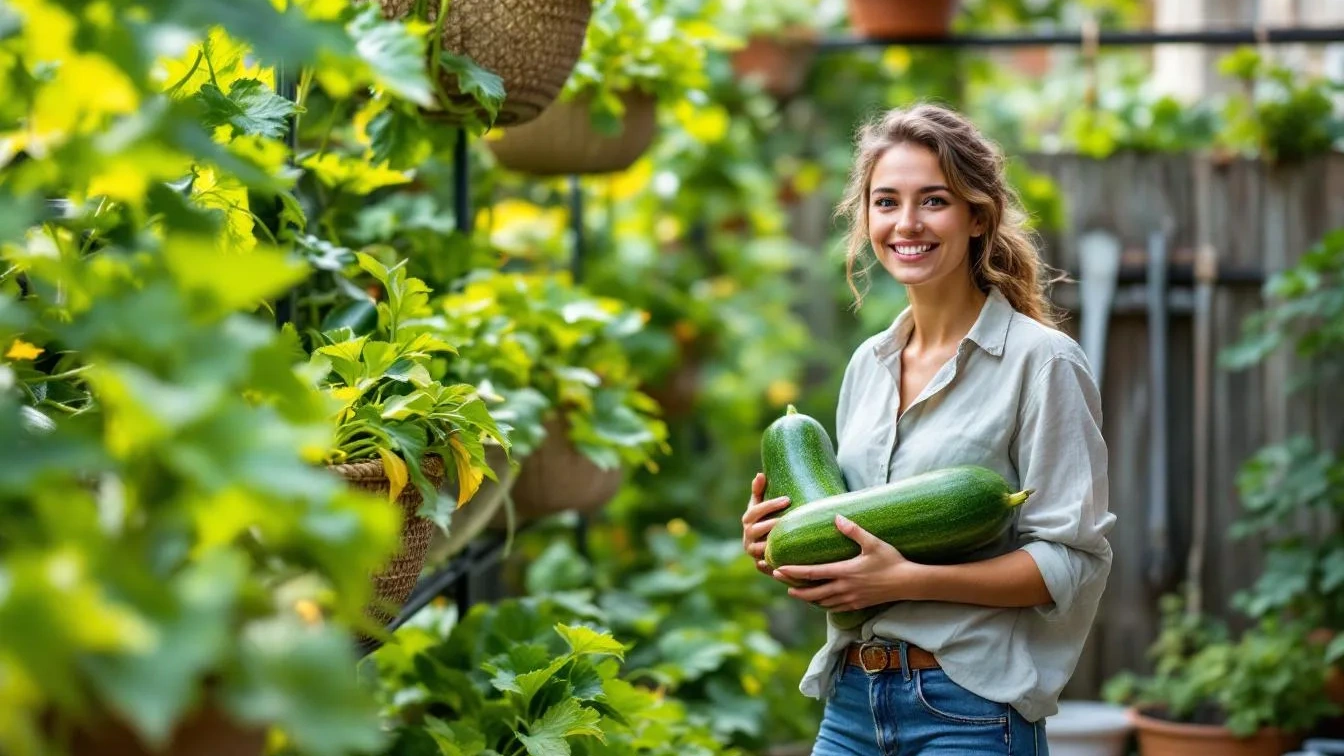 Vertikales Gärtnern: Wie ich auf nur 2 Quadratmetern 50kg Zucchini geerntet habe